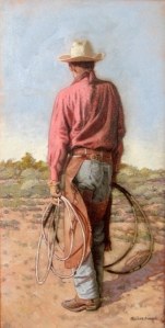 Cowboy Brent Back - Oil Painting by Nathan Pinnock